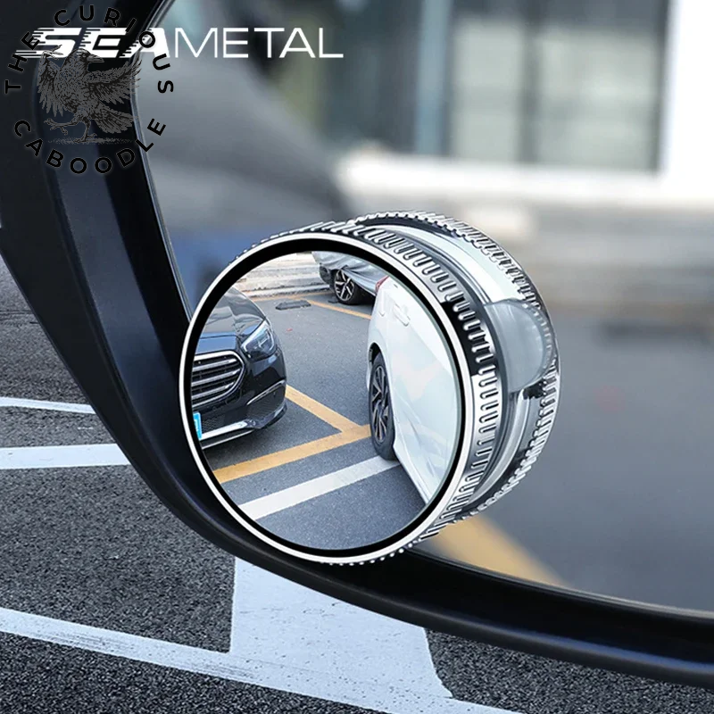 2-Pack Adjustable Wide Angle Car Blind Spot Mirrors with HD Suction Cup