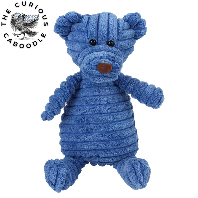 Corduroy Plush Dog Toys - Squeaky & Bite-Resistant Chew Toys for Small & Large Dogs