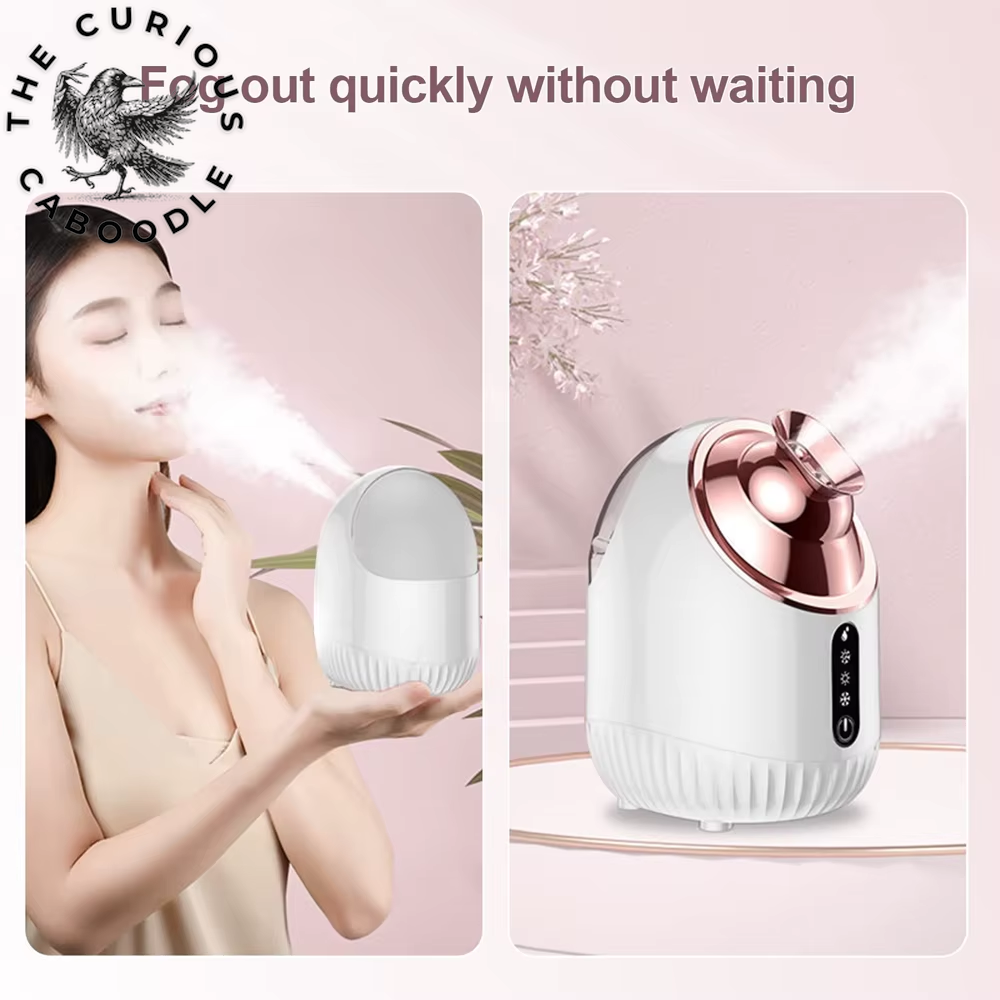 Professional Nano Mist Facial Steamer with Cold & Hot Nebulizer for Pore Cleansing & Moisturizing