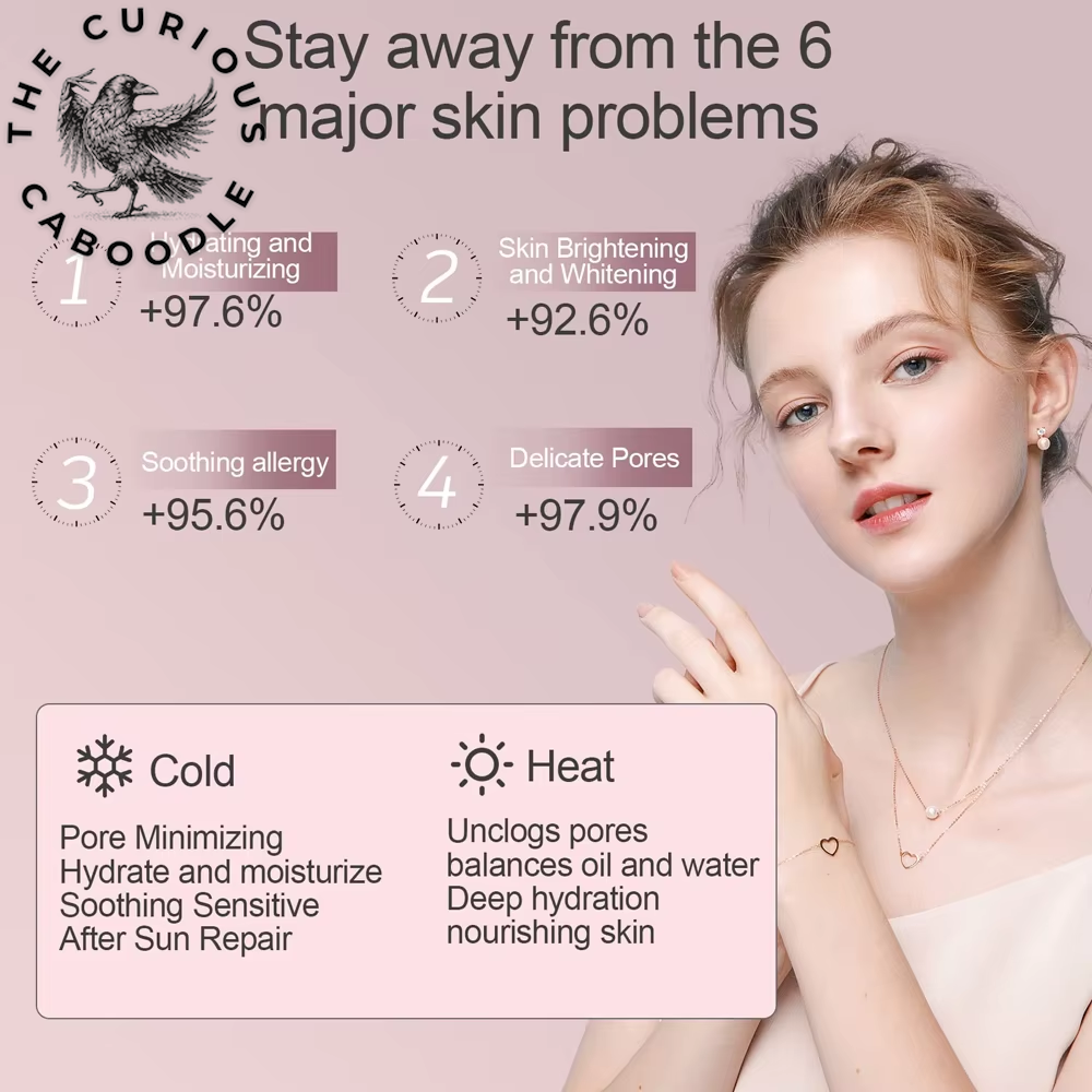 Professional Nano Mist Facial Steamer with Cold & Hot Nebulizer for Pore Cleansing & Moisturizing