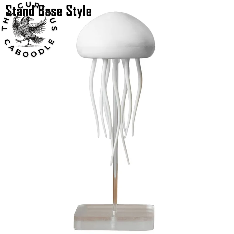 RGB Gradient Cartoon Jellyfish Night Light with Voice Control