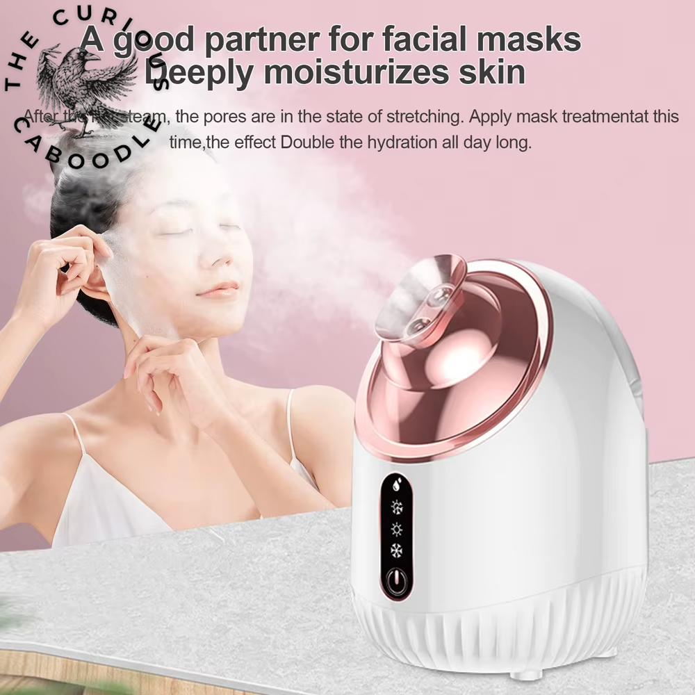 Professional Nano Mist Facial Steamer with Cold & Hot Nebulizer for Pore Cleansing & Moisturizing