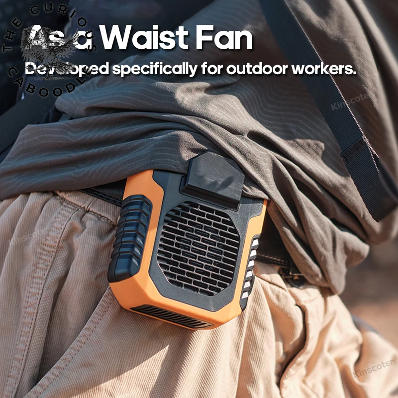 6000mAh Rechargeable Hanging Neck & Waist Fan