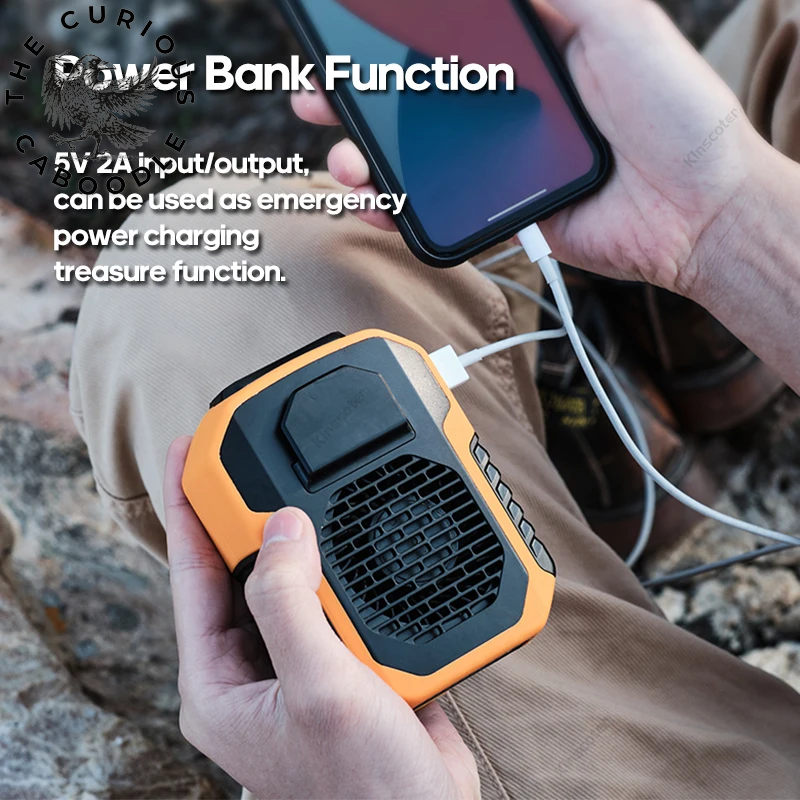 6000mAh Rechargeable Hanging Neck & Waist Fan