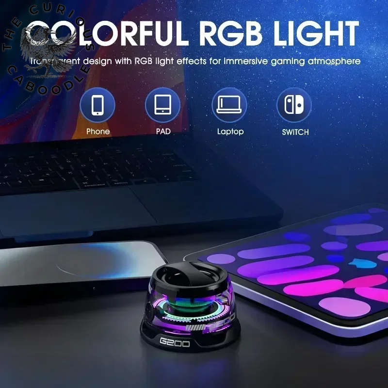 Portable Bluetooth Speaker G200 with RGB Lighting & Magnetic Design