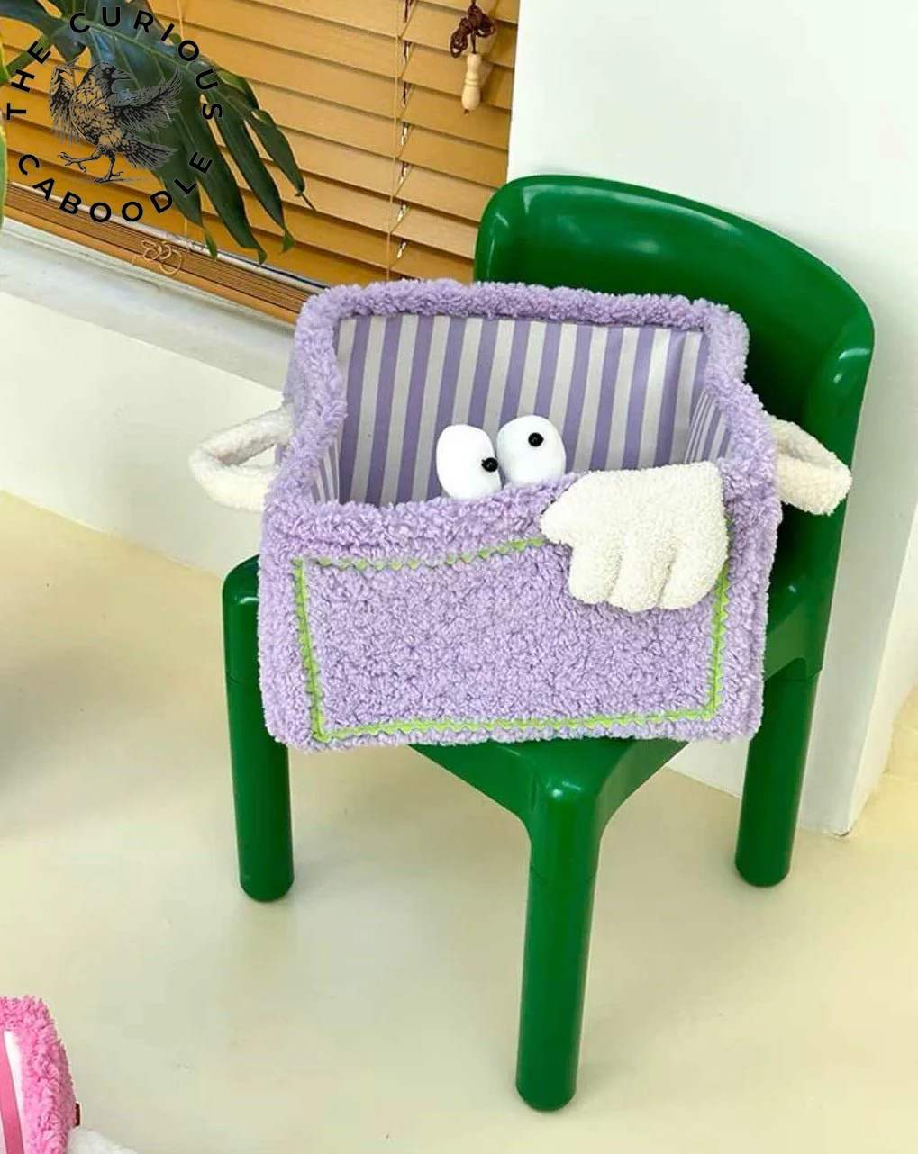 Eclectic Plush Laundry Storage Baskets with Big Eyes - Children's Laundry Bags