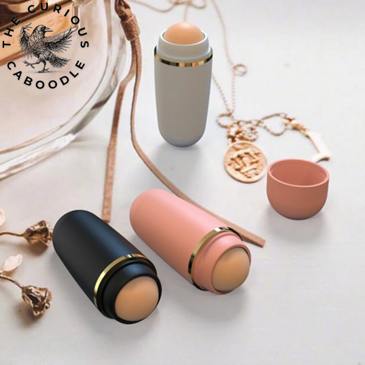 Natural Volcanic Stone Facial Oil Absorbing Roller for Pore Cleansing & Skin Care
