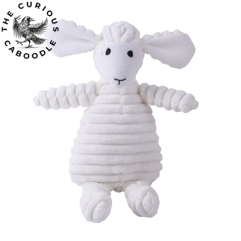 Corduroy Plush Dog Toys - Squeaky & Bite-Resistant Chew Toys for Small & Large Dogs