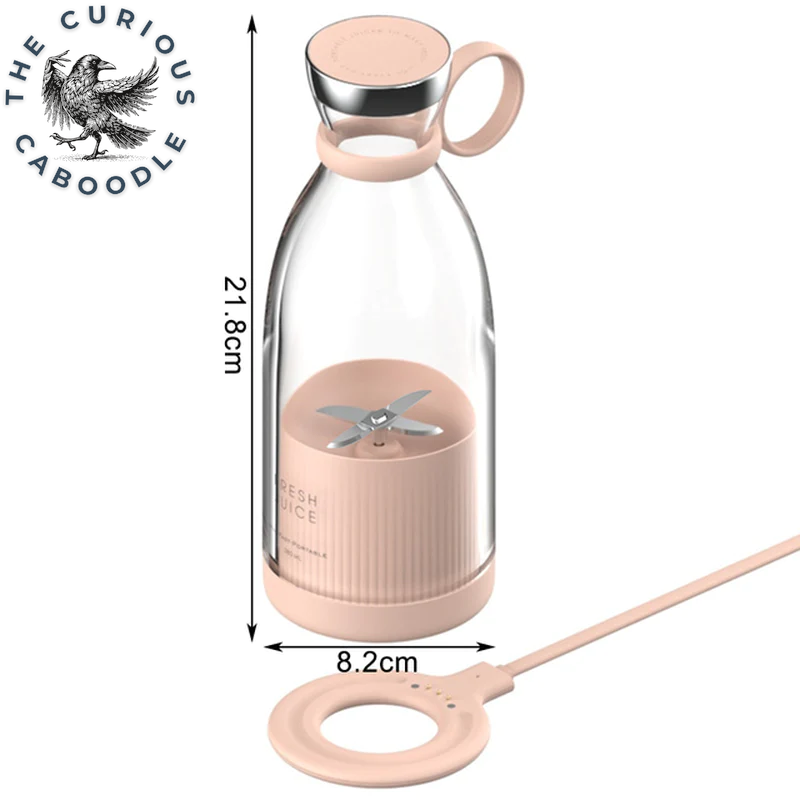 Portable Electric Juicer Blender - USB Mini Fruit Mixer and Extractor for Milkshakes and Juices