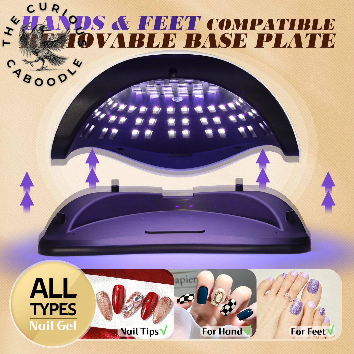 Professional LED UV Nail Dryer with 4 Timer Settings and Auto Sensor for Gel Polish Application