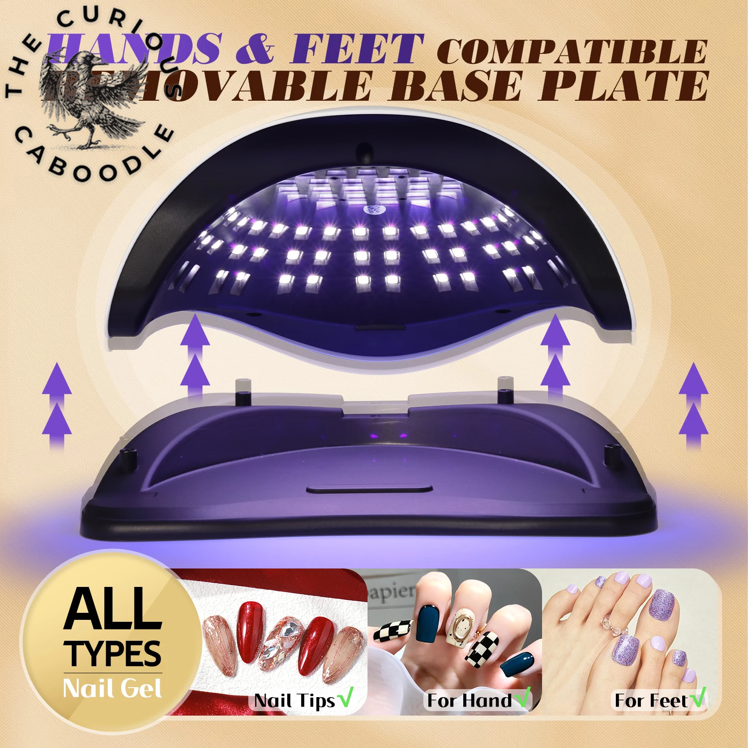 Professional LED UV Nail Dryer with 4 Timer Settings and Auto Sensor for Gel Polish Application