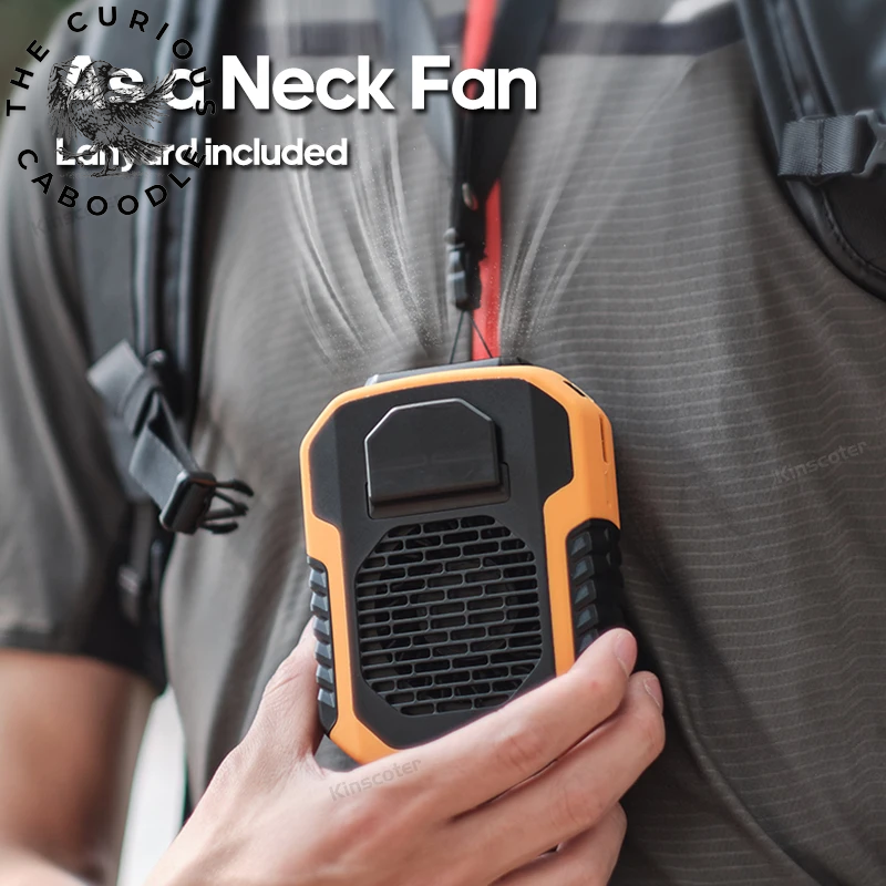 6000mAh Rechargeable Hanging Neck & Waist Fan