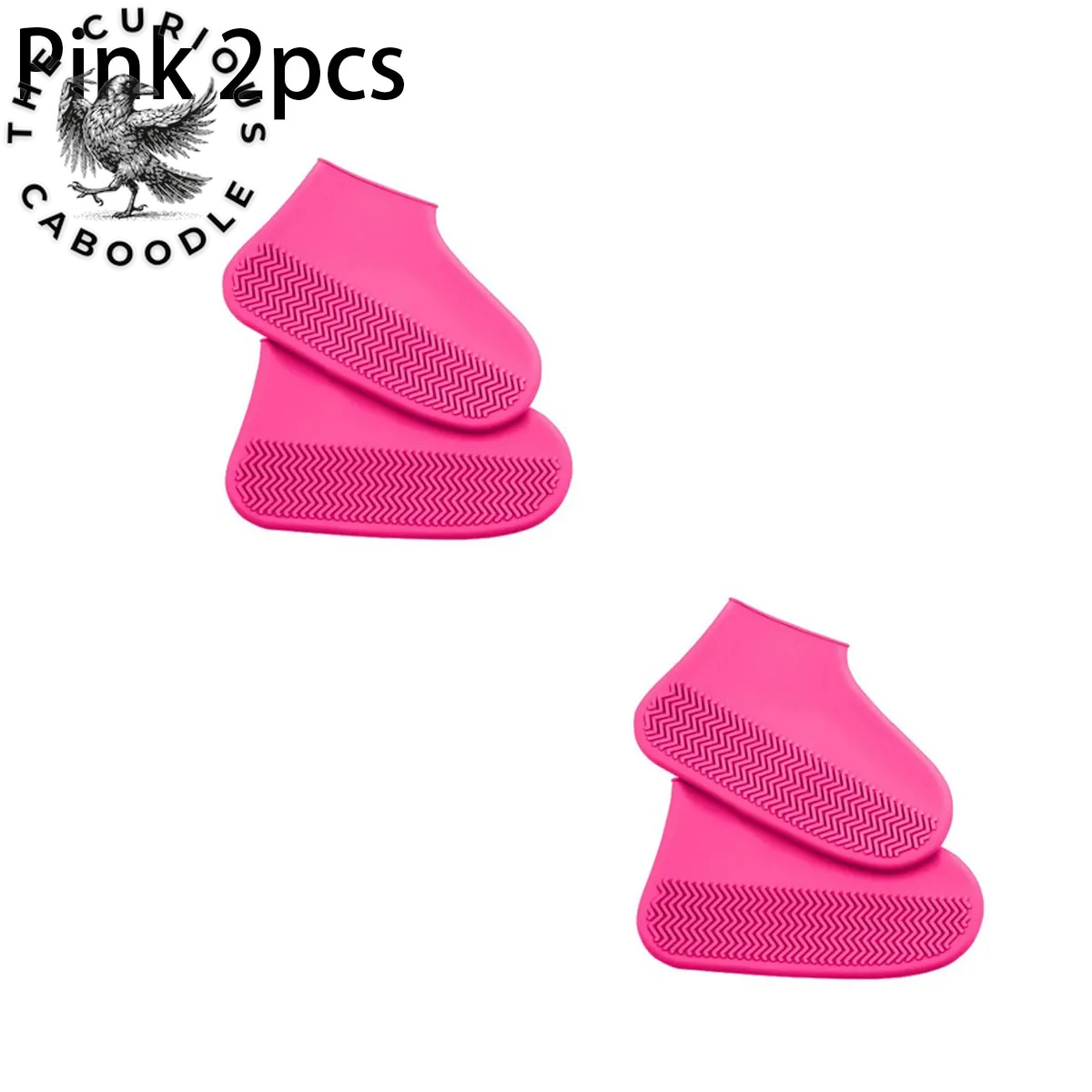 Silicone Waterproof Rain Shoe Covers for Adults and Children - Non-Slip, Wear-Resistant, Portable, and Reusable
