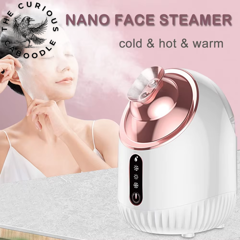 Professional Nano Mist Facial Steamer with Cold & Hot Nebulizer for Pore Cleansing & Moisturizing