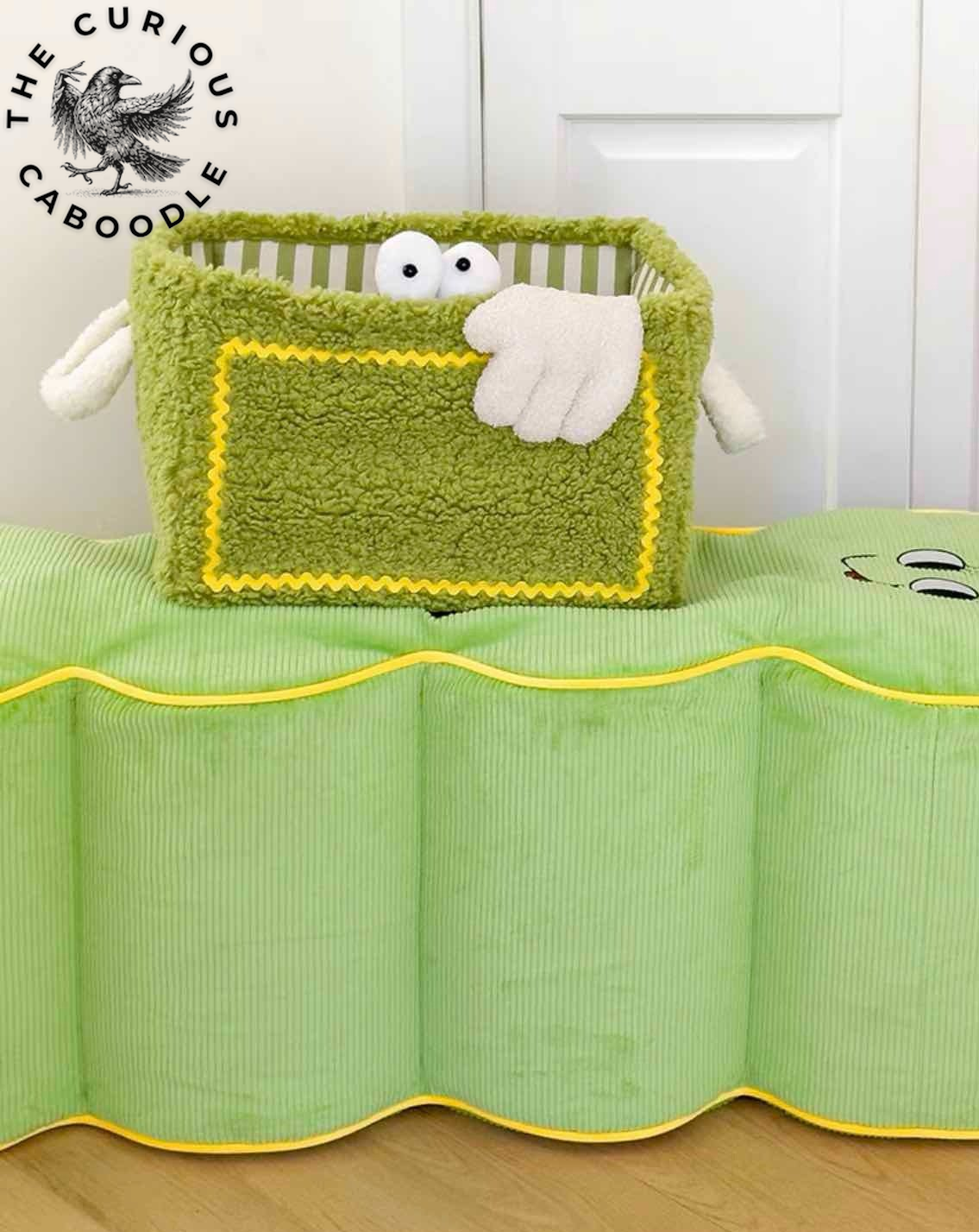 Eclectic Plush Laundry Storage Baskets with Big Eyes - Children's Laundry Bags
