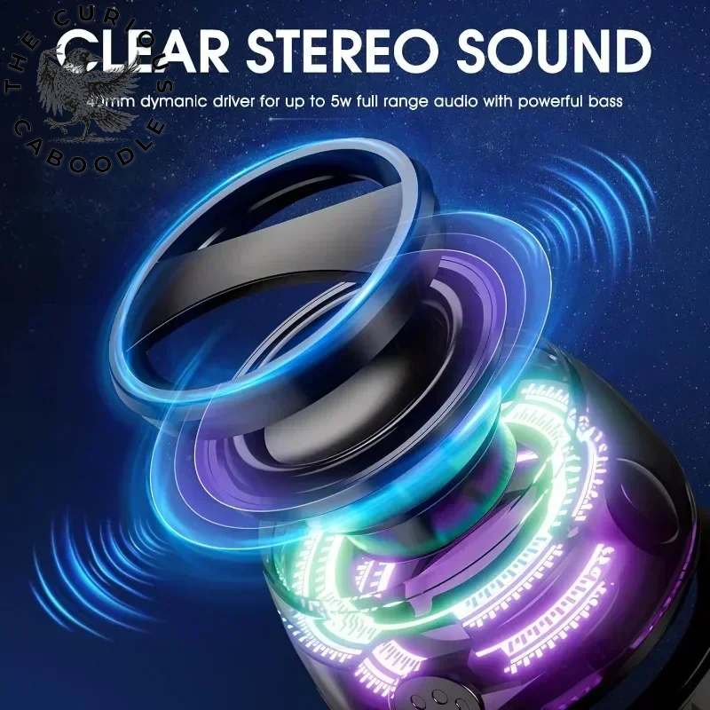 Portable Bluetooth Speaker G200 with RGB Lighting & Magnetic Design