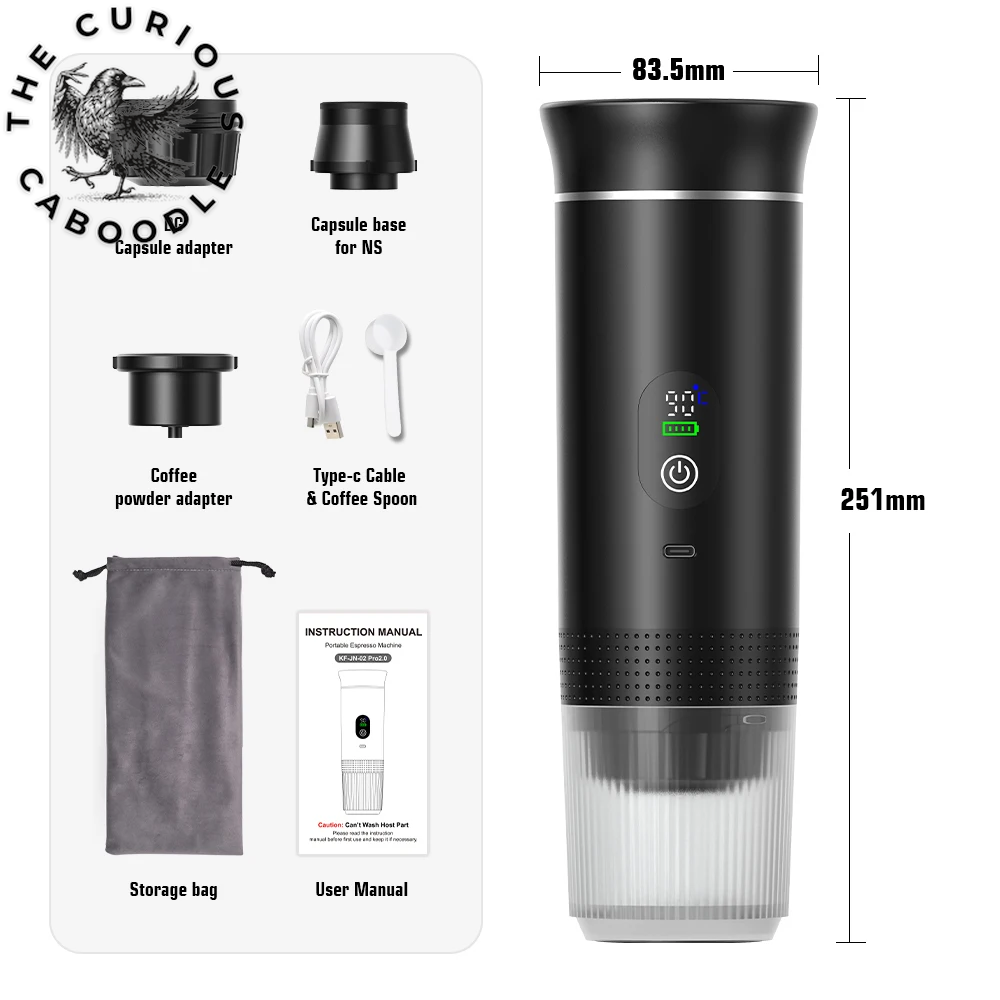 Portable Wireless Electric Espresso Coffee Machine