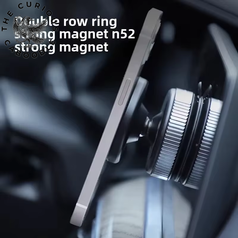 360° Rotating Suction Cup Magnetic Car Phone Holder and Navigation Stand for MagSafe Devices