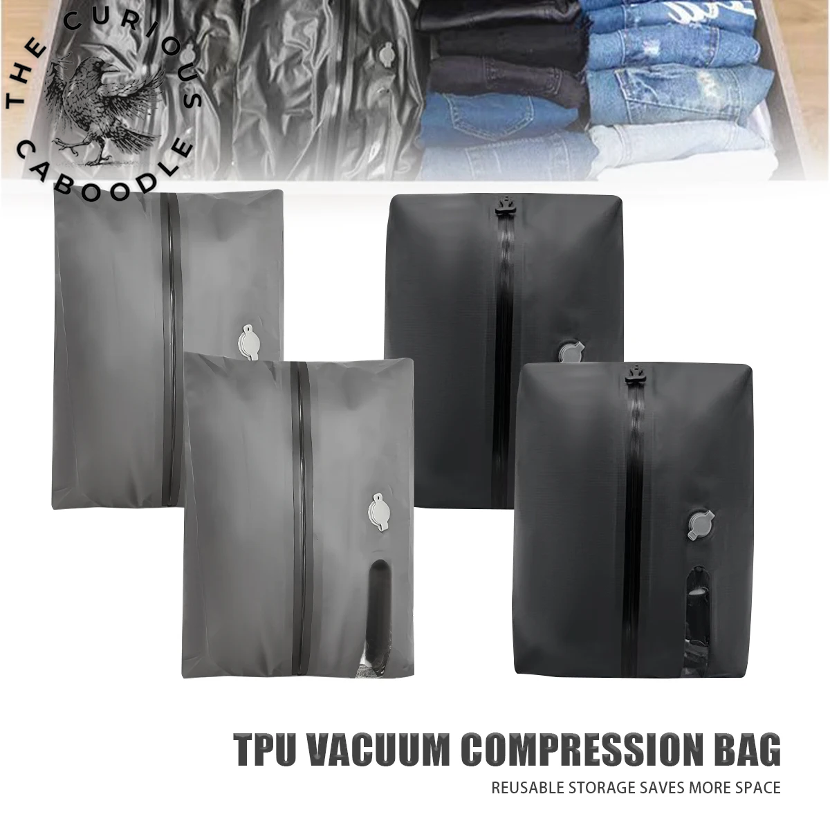 Vacuum Compression Storage Bags for Travel