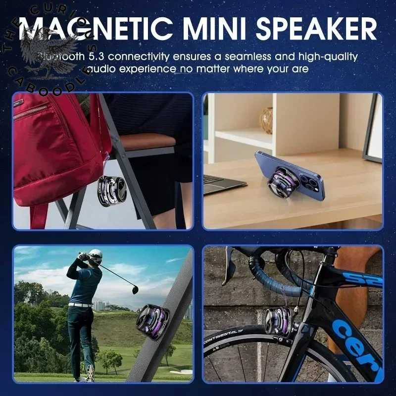 Portable Bluetooth Speaker G200 with RGB Lighting & Magnetic Design
