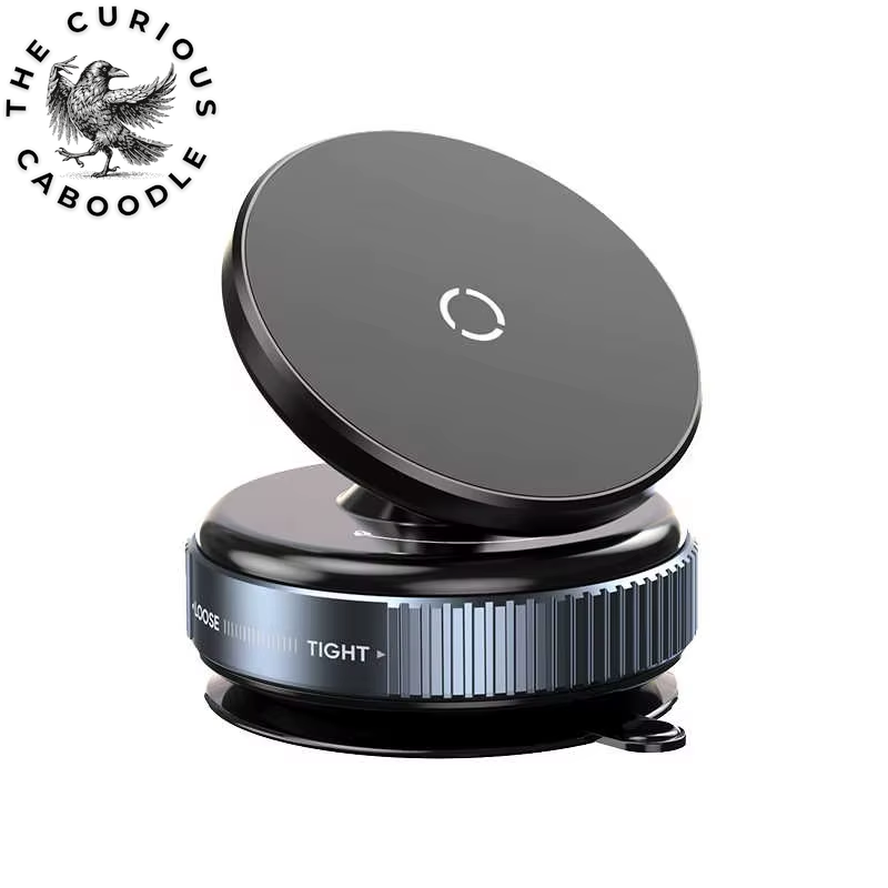 360° Rotating Suction Cup Magnetic Car Phone Holder and Navigation Stand for MagSafe Devices
