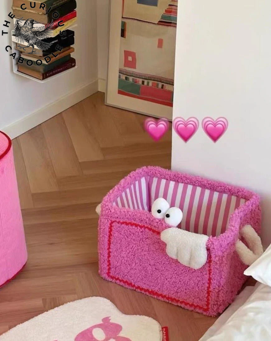 Eclectic Plush Laundry Storage Baskets with Big Eyes - Children's Laundry Bags