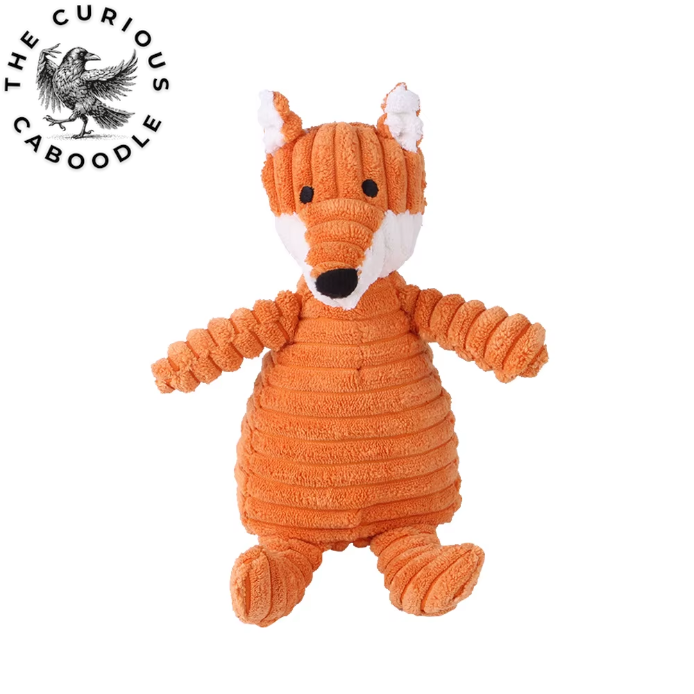Corduroy Plush Dog Toys - Squeaky & Bite-Resistant Chew Toys for Small & Large Dogs