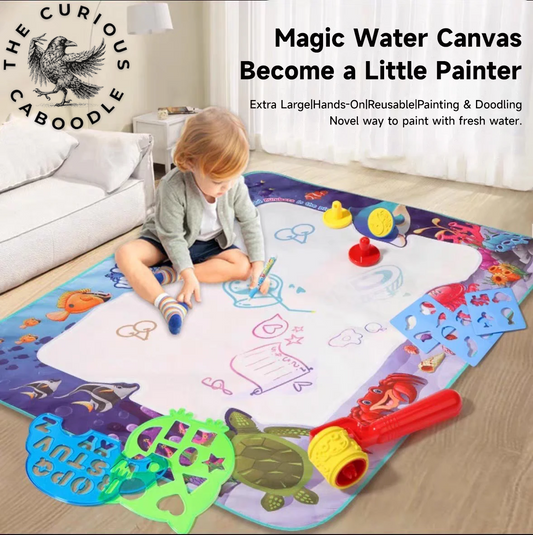 Magic Water Drawing Mat - Reusable Educational Painting Pad