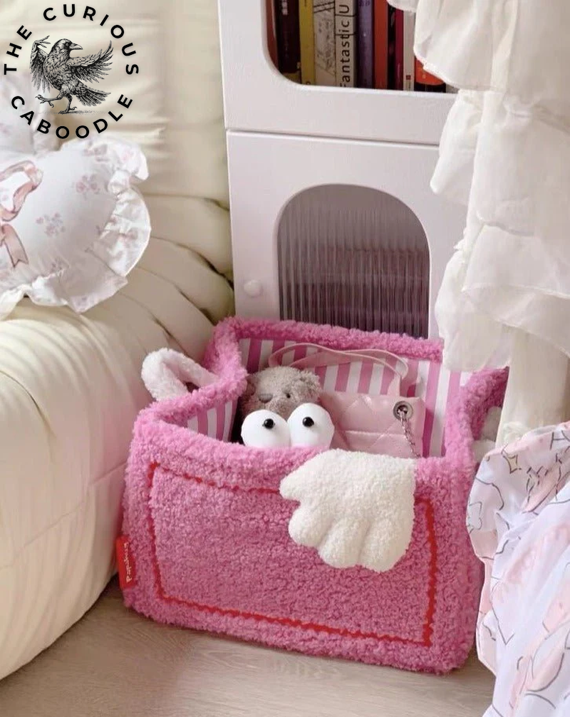 Eclectic Plush Laundry Storage Baskets with Big Eyes - Children's Laundry Bags