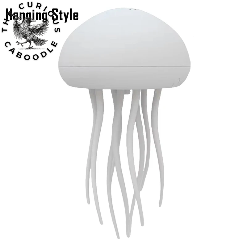 RGB Gradient Cartoon Jellyfish Night Light with Voice Control