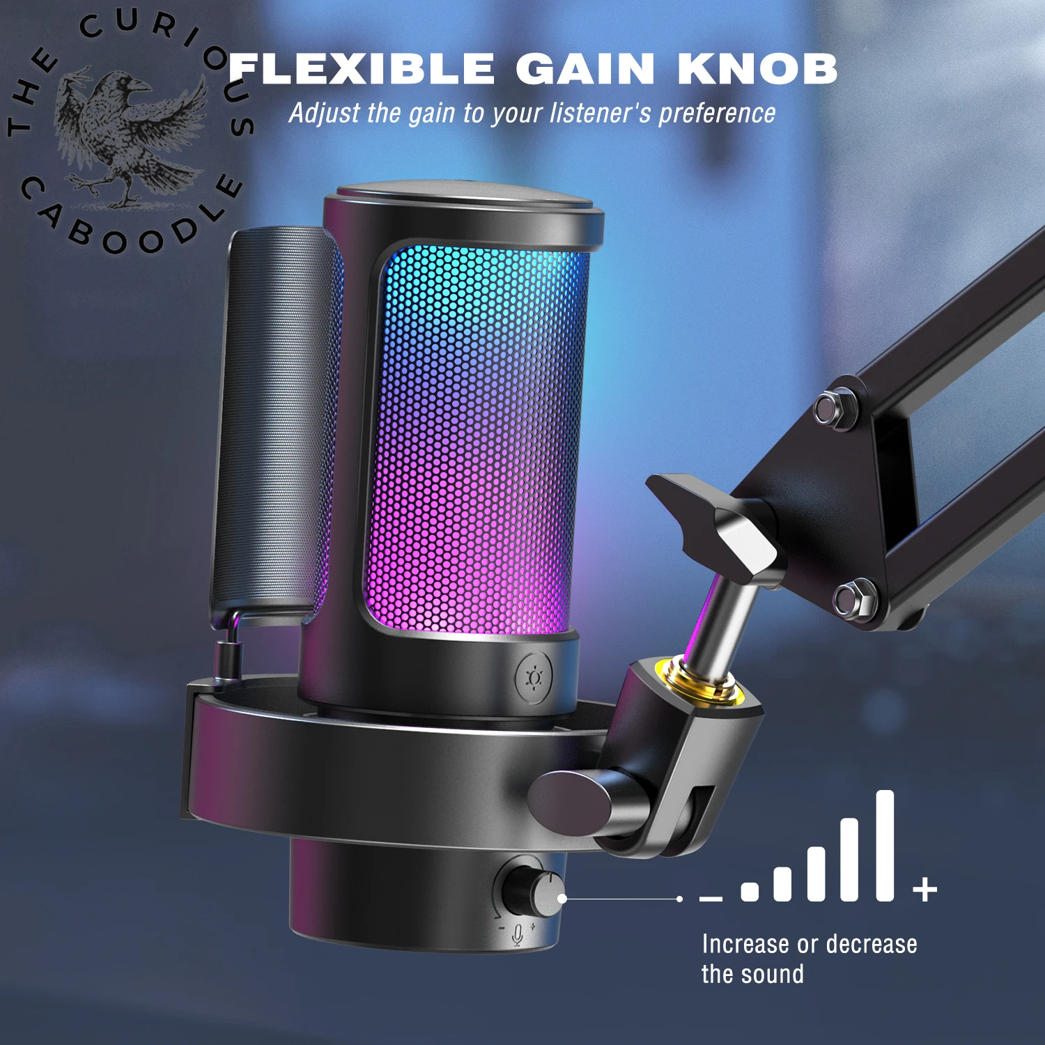 USB Microphone for Professional Recording & Streaming on PC & Mac