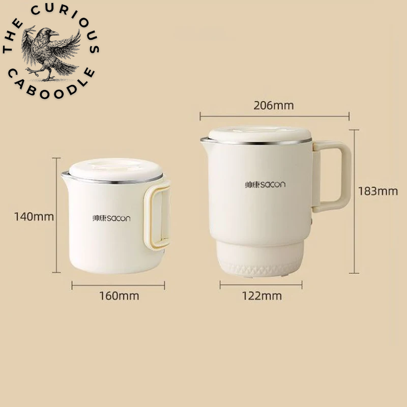 Portable 3-in-1 Multifunctional Rice Cooker and Electric Kettle