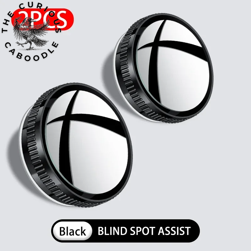 2-Pack Adjustable Wide Angle Car Blind Spot Mirrors with HD Suction Cup